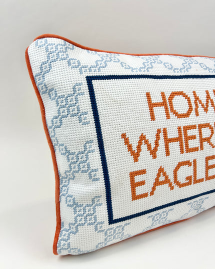 Eagle Needlepoint Pillow Pillows in at Wrapsody