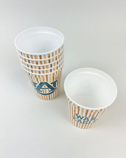 AU Logo/War Eagle Striped Cup Set Drinkware in at Wrapsody