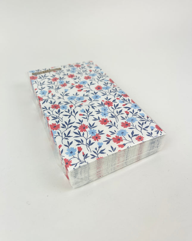 Bloom Red/White/Blue Guest Napkins Napkins in at Wrapsody
