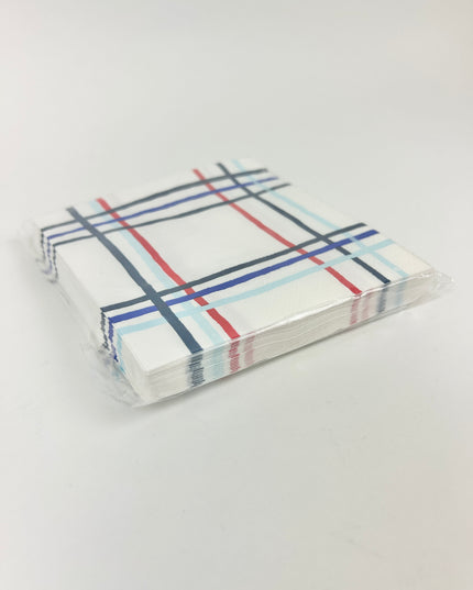 Plaid 4th of July Cocktail Napkins Napkins in at Wrapsody