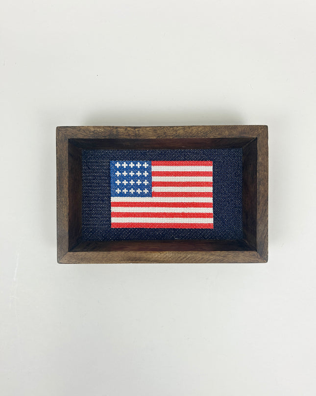 Needlepoint Flag Tray Home Decor in at Wrapsody