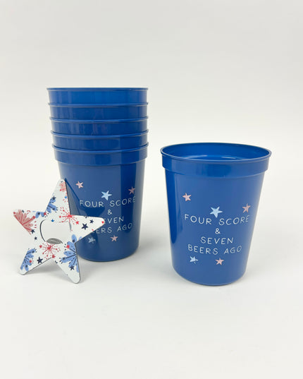 Americana Navy Party Cups Drinkware in at Wrapsody