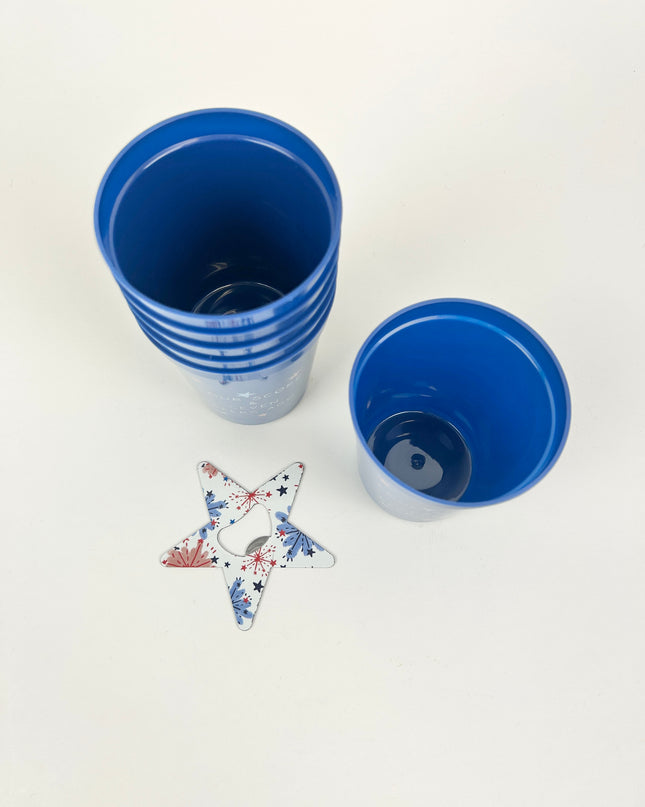 Americana Navy Party Cups Drinkware in at Wrapsody