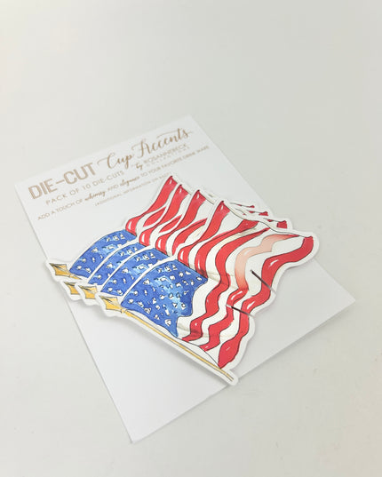 American Flag Cup Accents