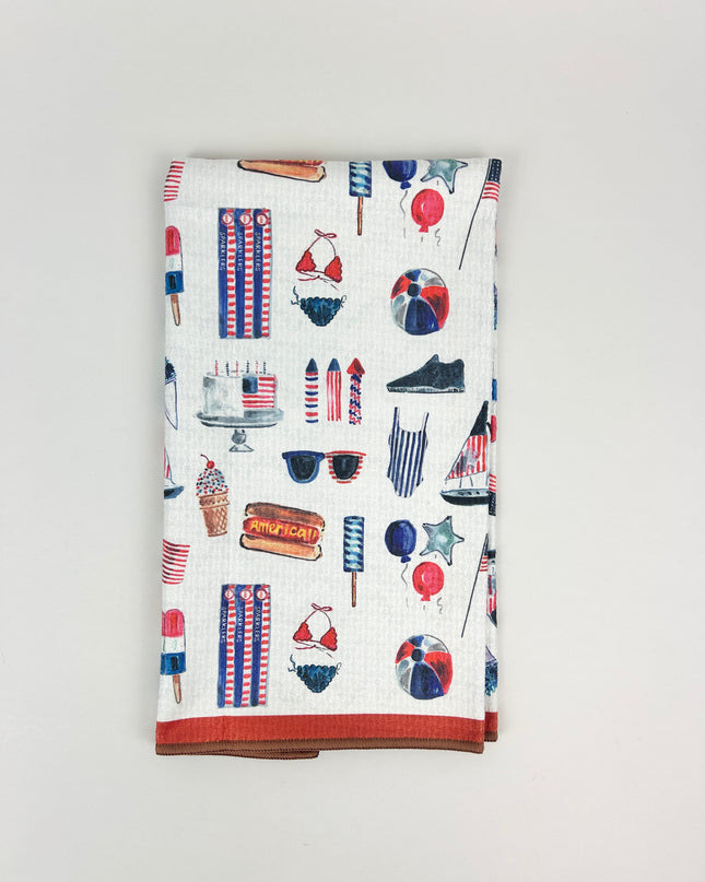 Summer Fun Tea Towel Kitchen Towels in at Wrapsody