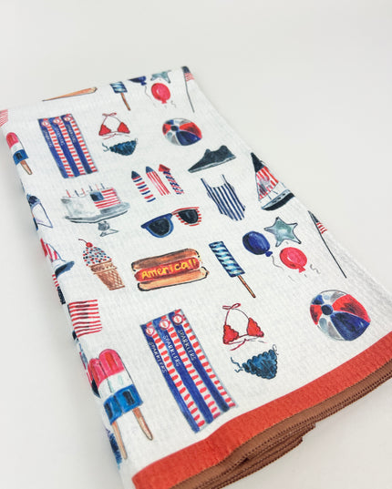 Summer Fun Tea Towel Kitchen Towels in at Wrapsody