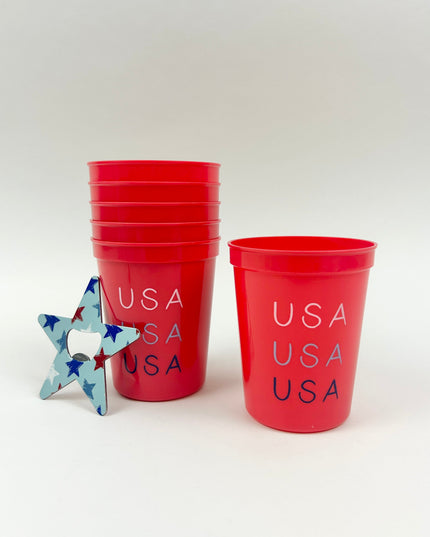 Americana Red PartyCups Drinkware in at Wrapsody