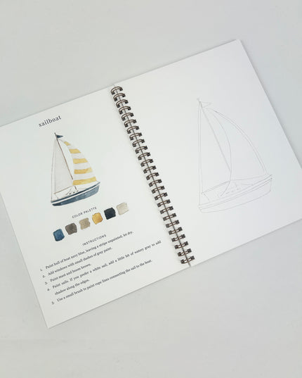 Seaside Watercolor Book