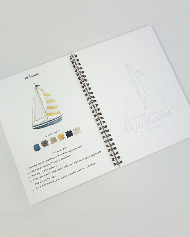 Seaside Watercolor Book