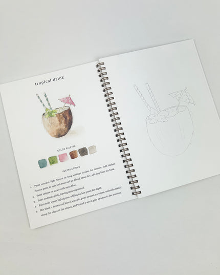 Tropical Watercolor Book