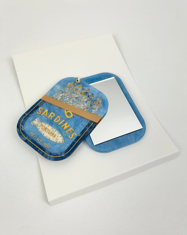 Solar Eclipse Sardines Compact Mirror Hair Accessories in at Wrapsody