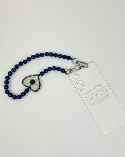 Solar Eclipse Coastal Lucky Eye Phone Chain Bracelet
