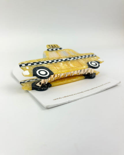 Solar Eclipse Yellow Taxi Cab Hair Clip
