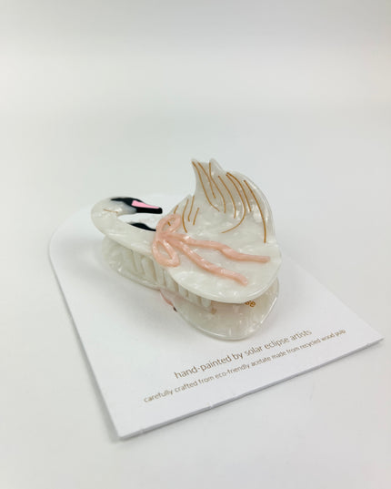 Solar Eclipse Bow Swan Hair Clip