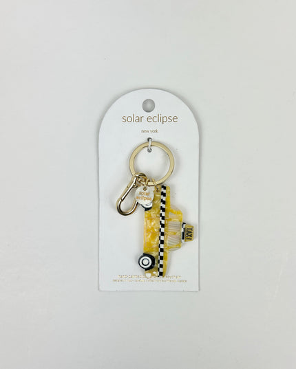 Solar Eclipse Taxicab Bag Charm/Keychain
