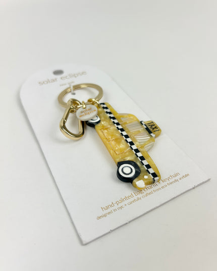 Solar Eclipse Taxicab Bag Charm/Keychain