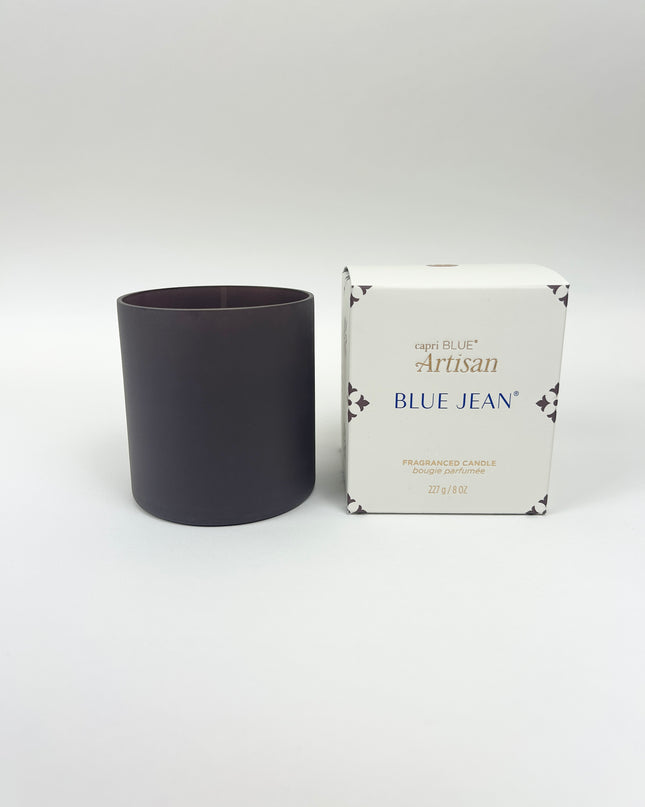 Capri Blue Terrazza Velluto Boxed Candle - Blue Jean Candles in at Wrapsody