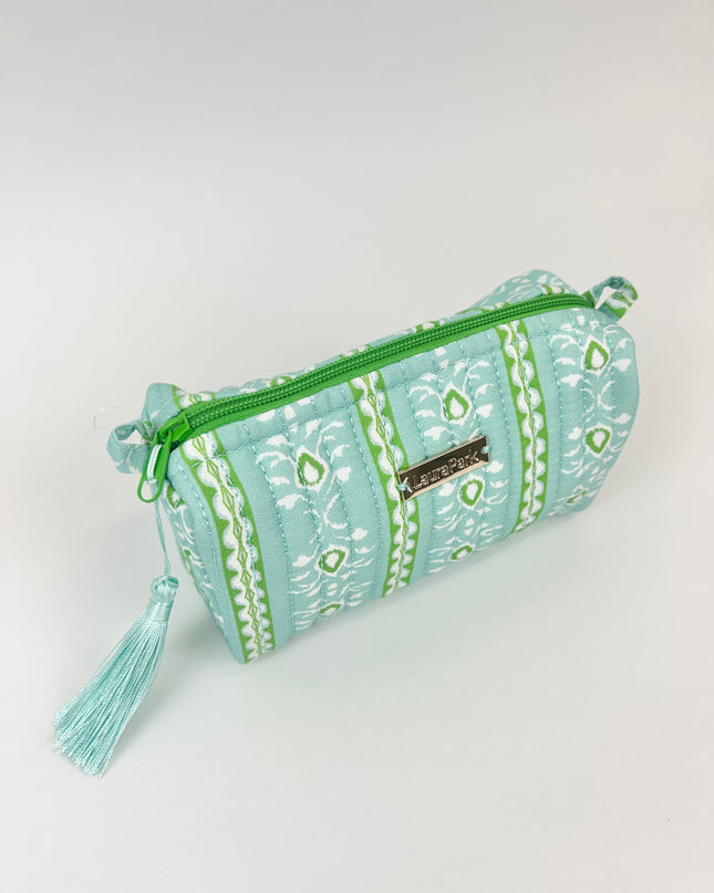 Laura Park Rosemary Stripe Blue Small Cosmetic Bag