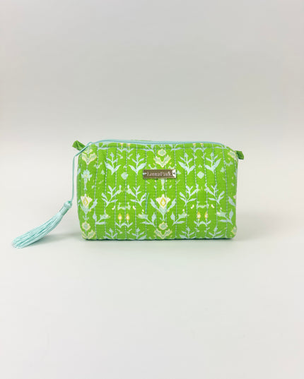 Laura Park  Petal Garden Green Small Cosmetic Bag