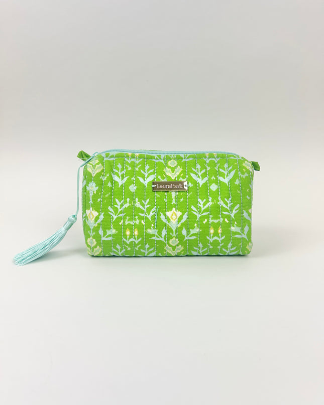 Laura Park  Petal Garden Green Small Cosmetic Bag