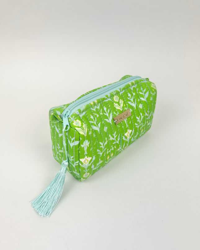 Laura Park  Petal Garden Green Small Cosmetic Bag
