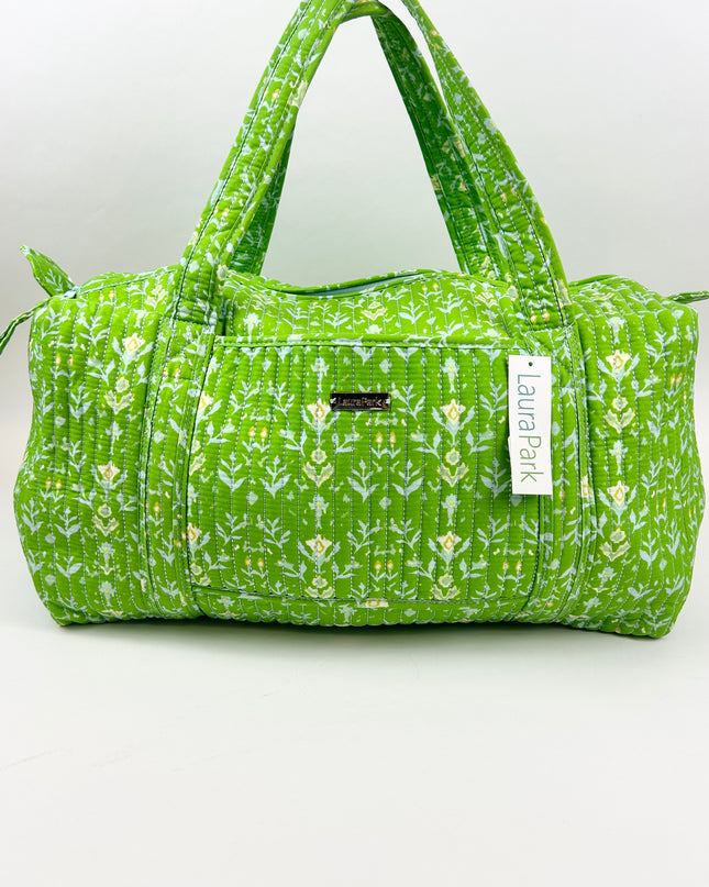 Laura Park Petal Garden Green Signature Duffle Bag