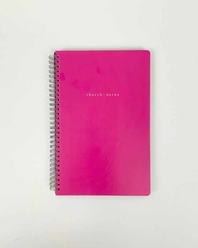 Notebook Church Notes Hot Pink Paper in at Wrapsody