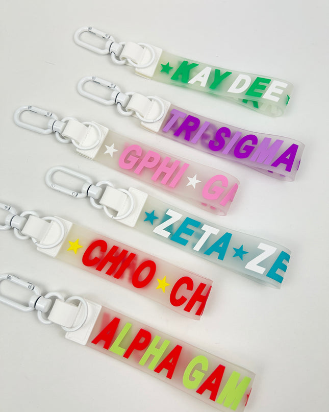 Sorority Keychain Wristlet Greek in at Wrapsody