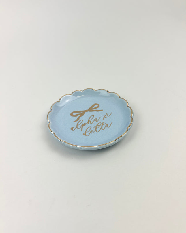 Sorority Round Trinket Dish Greek in at Wrapsody