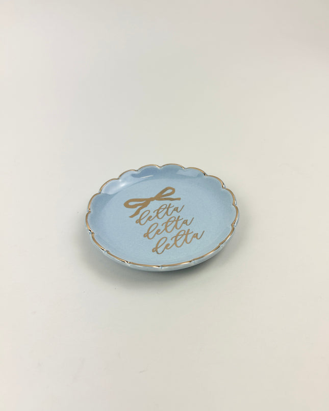 Sorority Round Trinket Dish Greek in at Wrapsody