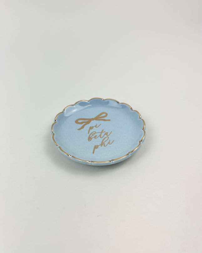Sorority Round Trinket Dish Greek in at Wrapsody