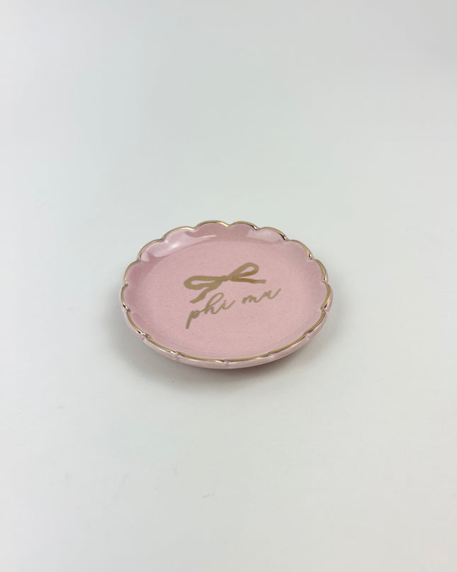 Sorority Round Trinket Dish Greek in at Wrapsody