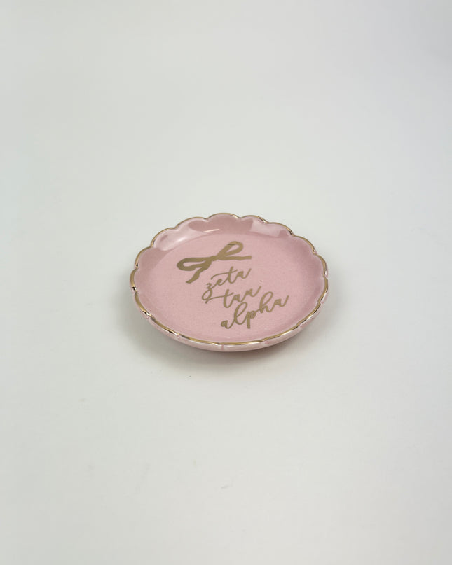 Sorority Round Trinket Dish Greek in at Wrapsody