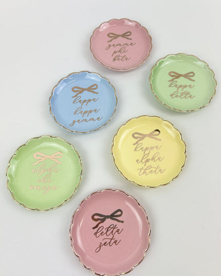 Sorority Round Trinket Dish