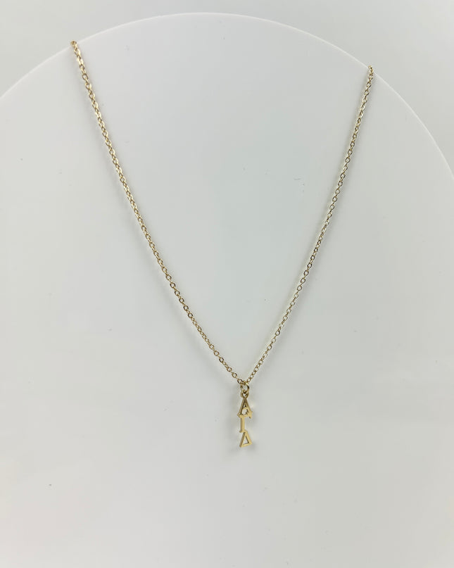 Sorority Lavaliere Necklace Greek in at Wrapsody