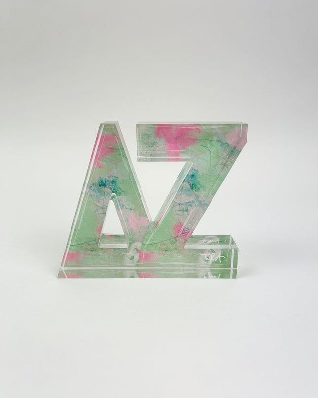 Sorority Acrylic Letter Block Greek in Delta Zeta at Wrapsody
