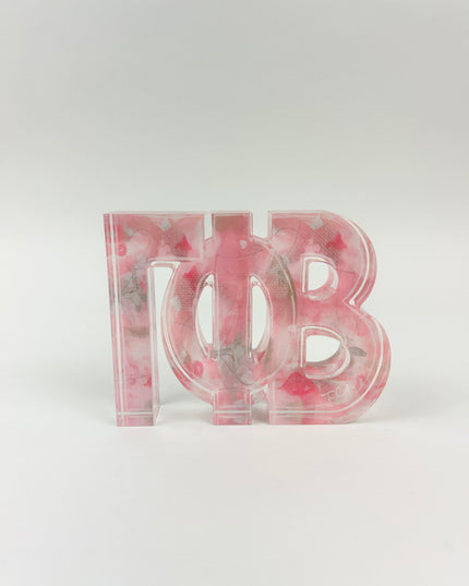 Sorority Acrylic Letter Block Greek in Gamma Phi Beta at Wrapsody