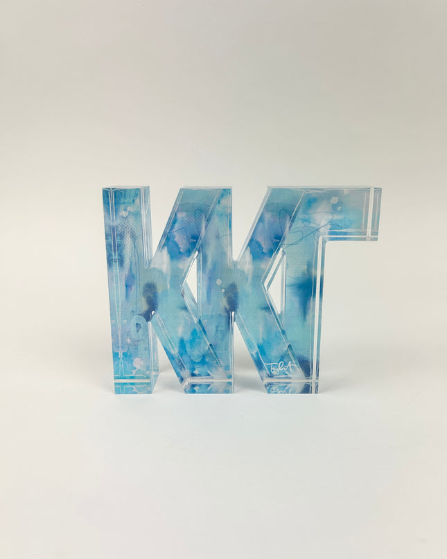 Sorority Acrylic Letter Block Greek in Kappa Kappa Gamma at Wrapsody