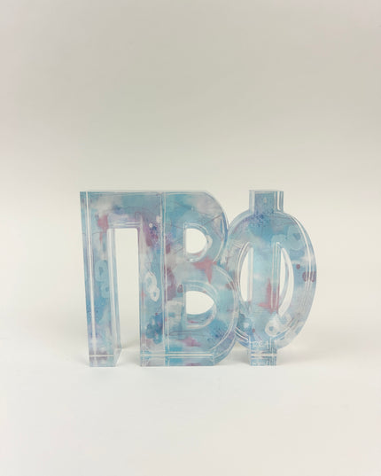 Sorority Acrylic Letter Block Greek in Pi Beta Phi at Wrapsody