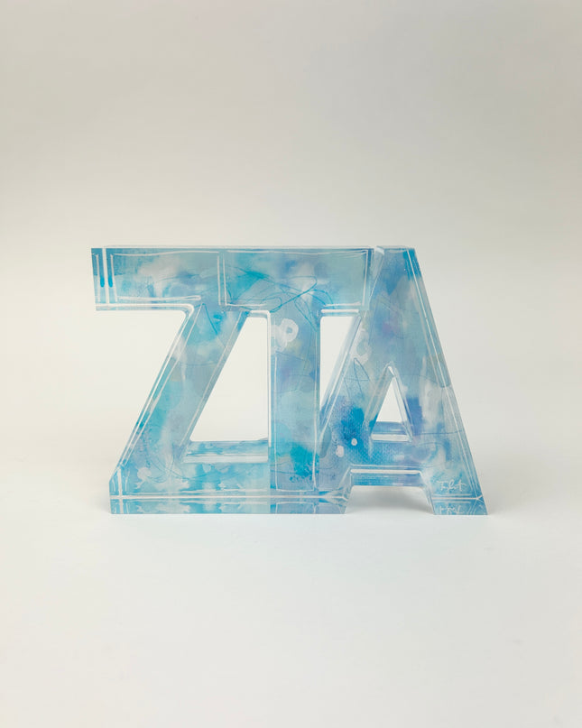 Sorority Acrylic Letter Block Greek in Zeta Tau Alpha at Wrapsody