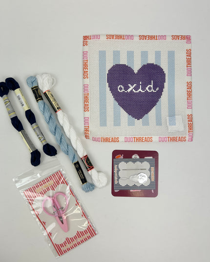Sorority Heart Shaped Needlepoint Kit