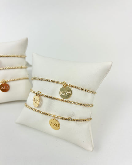 Beaded Blondes Sorority Charm Bracelet