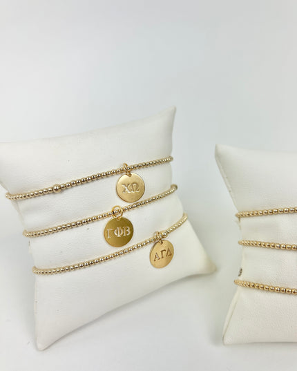 Beaded Blondes Sorority Charm Bracelet