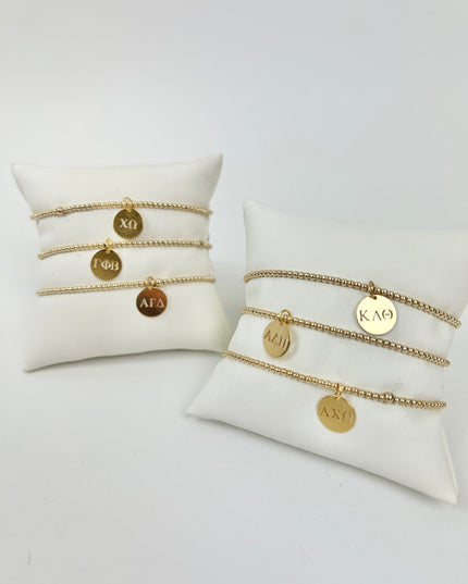 Beaded Blondes Sorority Charm Bracelet