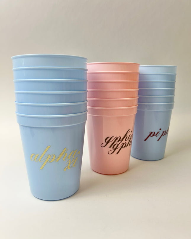 Sorority Cup Set of 6 Greek in at Wrapsody