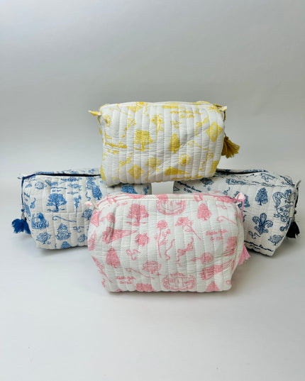 Sorority Toile Cosmetic Bag