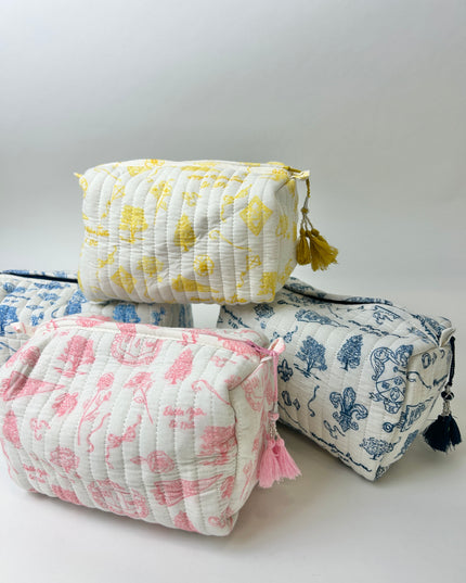 Sorority Toile Cosmetic Bag