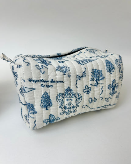 Sorority Toile Cosmetic Bag