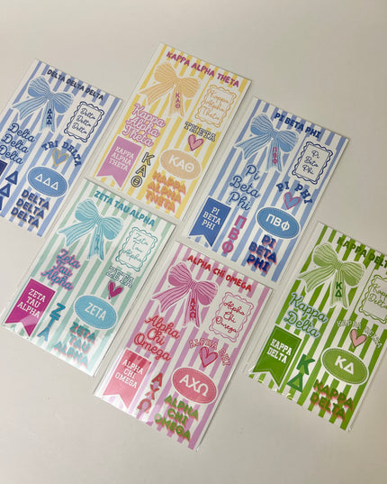 Sorority Vinyl Sticker Sheet
