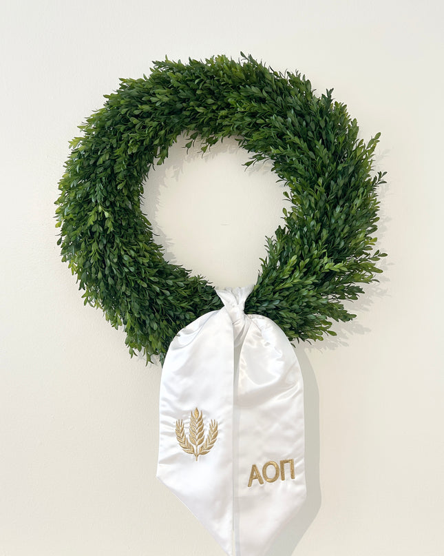 Sorority Wreath Sash Greek in at Wrapsody